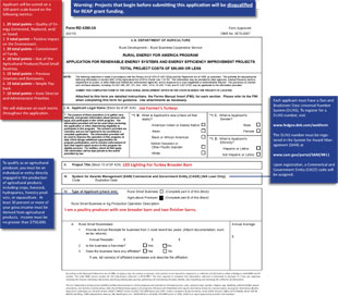 Energy Efficiency Improvement Project Sample Application - fill out form to download